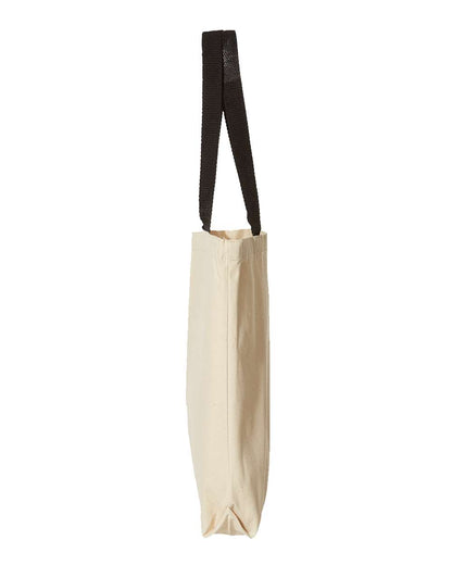 Tote with Contrast-Color Handles