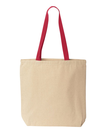 Tote with Contrast-Color Handles