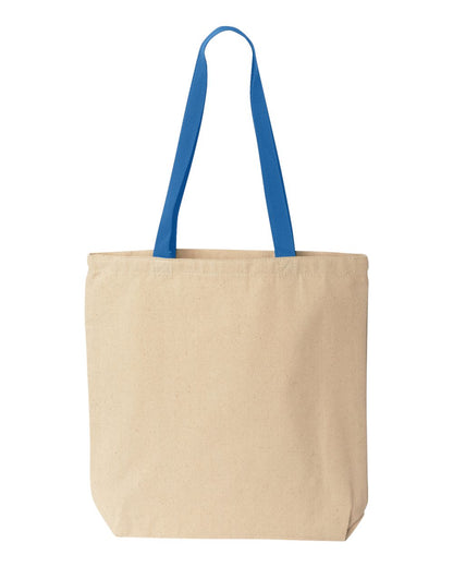 Tote with Contrast-Color Handles